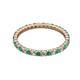 2 - Joyce 2.00 mm Emerald and Lab Grown Diamond Eternity Band 