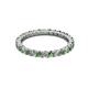 3 - Joyce 2.30 mm Green Garnet and Lab Grown Diamond Eternity Band 