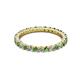 3 - Joyce 2.30 mm Green Garnet and Lab Grown Diamond Eternity Band 