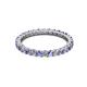 3 - Joyce 2.30 mm Tanzanite and Lab Grown Diamond Eternity Band 