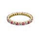 3 - Joyce 2.70 mm Pink Tourmaline and Lab Grown Diamond Eternity Band 