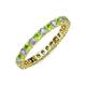 3 - Joyce 2.70 mm Peridot and Lab Grown Diamond Eternity Band 