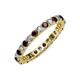 3 - Joyce 2.70 mm Red Garnet and Lab Grown Diamond Eternity Band 