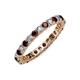 3 - Joyce 2.70 mm Red Garnet and Lab Grown Diamond Eternity Band 