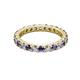 2 - Joyce 3.00 mm Iolite and Lab Grown Diamond Eternity Band 