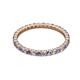 2 - Joyce 2.00 mm Iolite and Lab Grown Diamond Eternity Band 