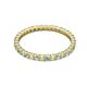 2 - Joyce 2.00 mm Peridot and Lab Grown Diamond Eternity Band 