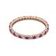 2 - Joyce 2.00 mm Ruby and Lab Grown Diamond Eternity Band 