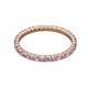 2 - Joyce 2.00 mm Rhodolite Garnet and Lab Grown Diamond Eternity Band 