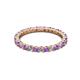 3 - Joyce 2.30 mm Amethyst and Lab Grown Diamond Eternity Band 