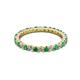3 - Joyce 2.30 mm Emerald and Lab Grown Diamond Eternity Band 