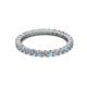 3 - Joyce 2.30 mm Aquamarine and Lab Grown Diamond Eternity Band 