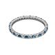 2 - Joyce 2.00 mm Blue and White Lab Grown Diamond Eternity Band 