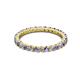 3 - Joyce 2.30 mm Iolite and Lab Grown Diamond Eternity Band 