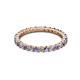 3 - Joyce 2.30 mm Iolite and Lab Grown Diamond Eternity Band 