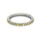 3 - Joyce 2.30 mm Yellow and White Lab Grown Diamond Eternity Band 
