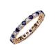 3 - Joyce 2.70 mm Blue Sapphire and Lab Grown Diamond Eternity Band 