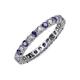 3 - Joyce 2.70 mm Iolite and Lab Grown Diamond Eternity Band 