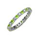 3 - Joyce 2.70 mm Peridot and Lab Grown Diamond Eternity Band 