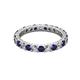 2 - Joyce 3.00 mm Blue Sapphire and Lab Grown Diamond Eternity Band 