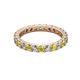 2 - Joyce 3.00 mm Yellow Sapphire and Lab Grown Diamond Eternity Band 