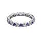2 - Joyce 3.00 mm Iolite and Lab Grown Diamond Eternity Band 