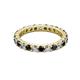 2 - Joyce 3.00 mm Black and White Lab Grown Diamond Eternity Band 