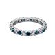 2 - Joyce 3.00 mm Blue and White Lab Grown Diamond Eternity Band 