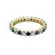 2 - Joyce 3.00 mm Blue and White Lab Grown Diamond Eternity Band 