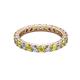 2 - Joyce 3.00 mm Yellow and White Lab Grown Diamond Eternity Band 