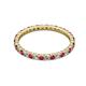 2 - Joyce 2.00 mm Ruby and Lab Grown Diamond Eternity Band 