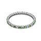 2 - Joyce 2.00 mm Green Garnet and Lab Grown Diamond Eternity Band 