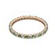 2 - Joyce 2.00 mm Green Garnet and Lab Grown Diamond Eternity Band 