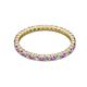 2 - Joyce 2.00 mm Amethyst and Lab Grown Diamond Eternity Band 