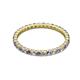 2 - Joyce 2.00 mm Iolite and Lab Grown Diamond Eternity Band 
