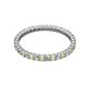 2 - Joyce 2.00 mm Peridot and Lab Grown Diamond Eternity Band 