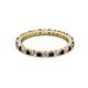 3 - Joyce 2.30 mm Red Garnet and Lab Grown Diamond Eternity Band 