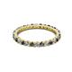 3 - Joyce 2.30 mm Black and White Lab Grown Diamond Eternity Band 
