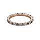 3 - Joyce 2.30 mm Black and White Lab Grown Diamond Eternity Band 