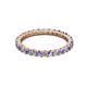 3 - Joyce 2.30 mm Tanzanite and Lab Grown Diamond Eternity Band 