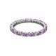 3 - Joyce 2.30 mm Amethyst and Lab Grown Diamond Eternity Band 