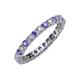 3 - Joyce 2.70 mm Tanzanite and Lab Grown Diamond Eternity Band 