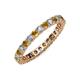 3 - Joyce 2.70 mm Citrine and Lab Grown Diamond Eternity Band 