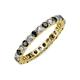 3 - Joyce 2.70 mm Black and White Lab Grown Diamond Eternity Band 