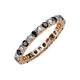 3 - Joyce 2.70 mm Black and White Lab Grown Diamond Eternity Band 