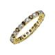 3 - Joyce 2.70 mm Smoky Quartz and Lab Grown Diamond Eternity Band 