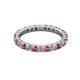 3 - Joyce 2.70 mm Pink Tourmaline and Lab Grown Diamond Eternity Band 