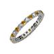 3 - Joyce 2.70 mm Citrine and Lab Grown Diamond Eternity Band 