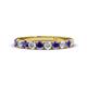 1 - Emlynn 3.00 mm Iolite and Diamond 10 Stone Wedding Band 