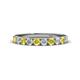 1 - Emlynn 3.00 mm Yellow Sapphire and Diamond 10 Stone Wedding Band 